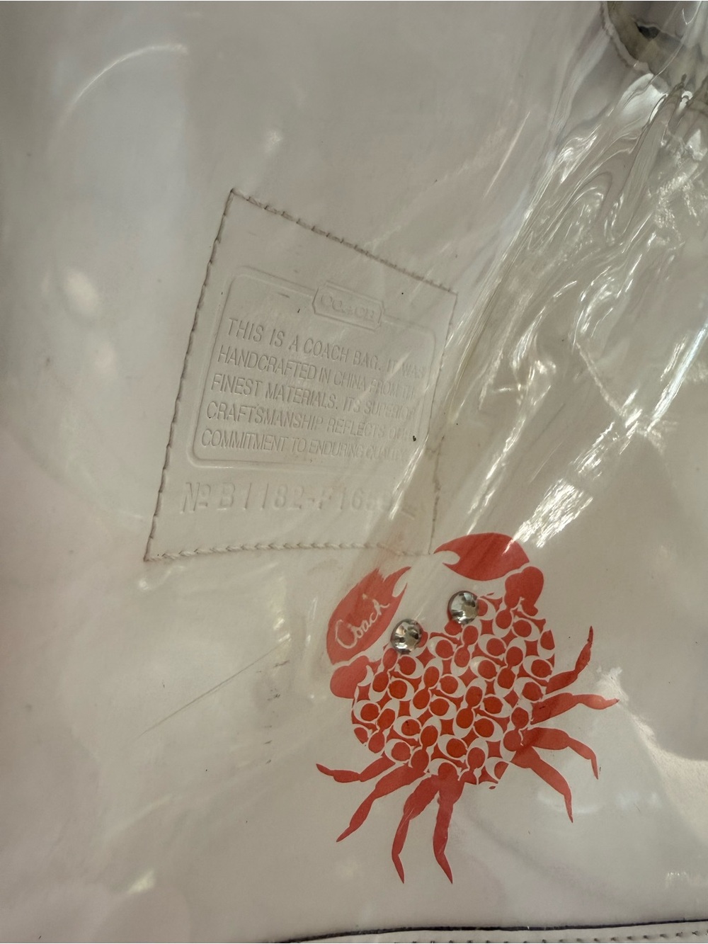 Rare Coach F16594 clear tote - Picture 15 of 16